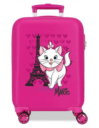 4461327 ABS SUITCASE 50CM 4W. MARIE PARIS FUCHSIA